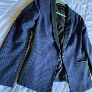 Banana Republic Blue and Black Blazer